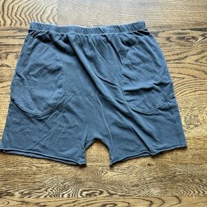 THE GREAT. Charcoal Relaxed Shorts
